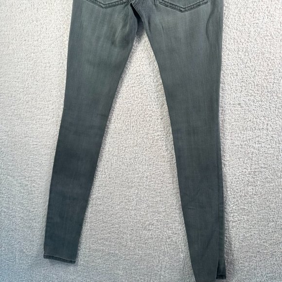 Stella McCartney Jeans Women's 25 Gray Skinny Denim Size 25 (26x34) Fall Utility - Picture 5 of 16